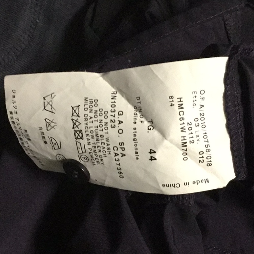 Armani Collezioni Black Zipper Shirt/Jacket - Picture 16 of 16